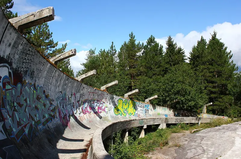 Olympic bobsleigh track