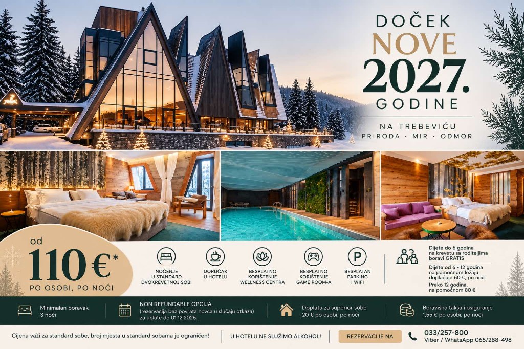 Doček Nove 2027. godine – Hotel Pino Nature Sarajevo
