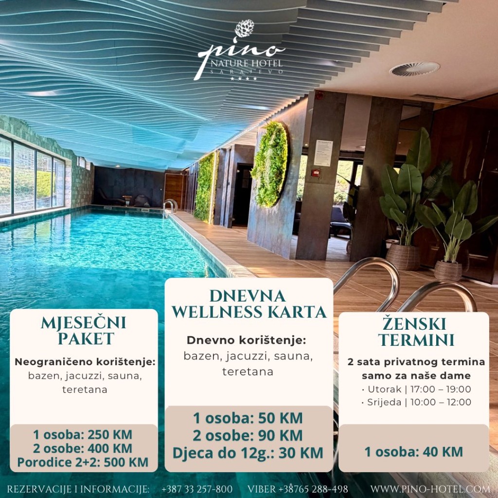 Wellness cjenik i paketi – Hotel Pino Nature Sarajevo
