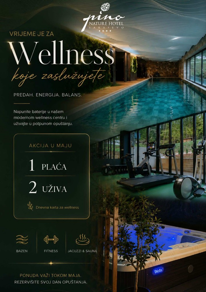 Masaža plus wellness gratis – Hotel Pino Nature Sarajevo