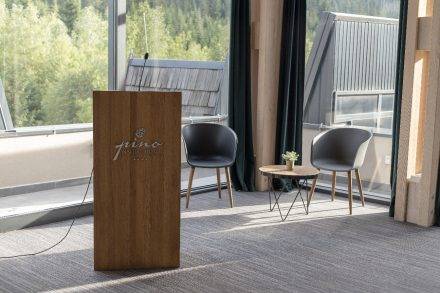 Conference Hall Setup with Seating