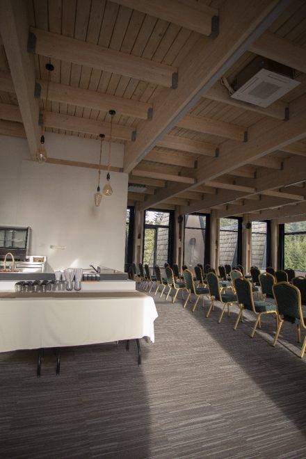 Conference Hall Setup with Seating